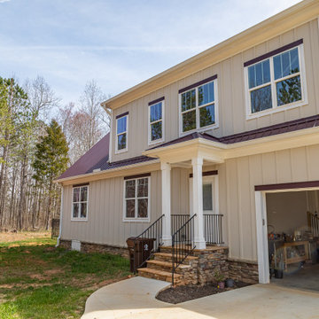 Exterior view of Craftsman-Style personal home in North Carolina
