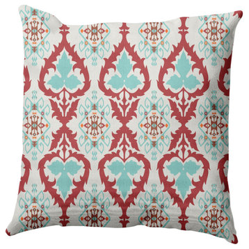 Bombay Decorative Throw Pillow, Light Blue, 16"x16"