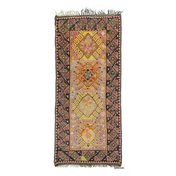 Vintage Artvin Kilim Rug - Area Rugs
