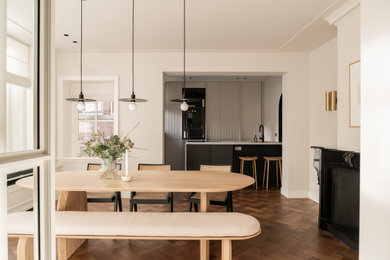 Inspiration for a contemporary dining room remodel in Amsterdam