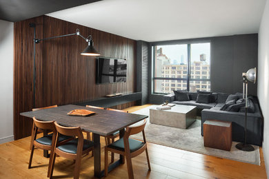 Inspiration for a contemporary living room remodel in New York