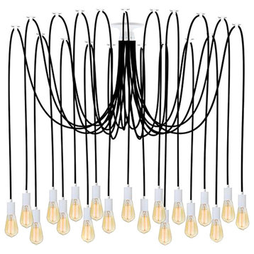 Large Black And White Chandelier