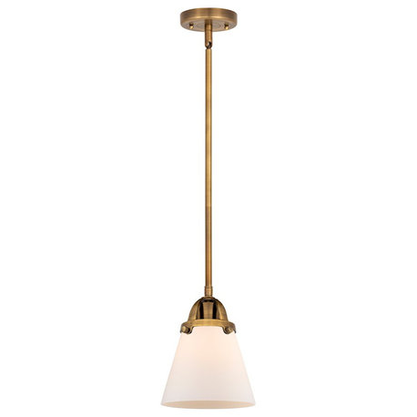 Innovations Small Cone 6.25" Mini Pendant, LED, BB/Frost