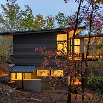Contemporary Black Mountain Residence Exteriors