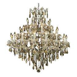 Elegant Lighting - Elegant Lighting 2801G44C-GT/SS Chandelier Maria Theresa - Ceiling Lighting