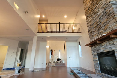 Example of a living room design in Vancouver
