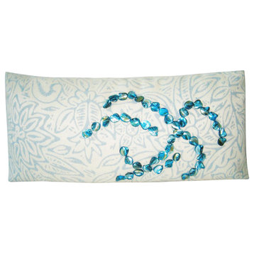 Mother of Pearls Lumbar Pillow, 22"X12"