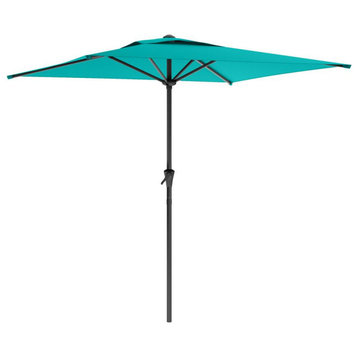 Square Patio Umbrella, Turquoise Blue
