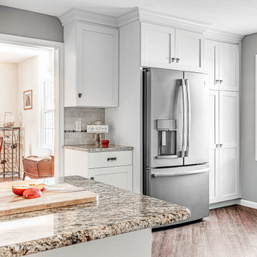 White Kitchen Remodel with Fiestaware Accents