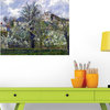 Fine Art Murals The Vegetable Garden with Trees in Blossom  - 60 Inches W x 48 I