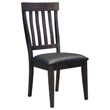 A-America Bremerton Slatback Dining Side Chair in Warm Gray (Set of 2)