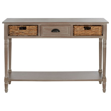 Marissa Console Table With Storage Vintage White