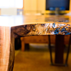 Walnut drop leg table - Desks And Hutches