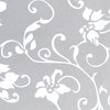 Chois White Color Flowers Florals Pattern Pravicy Glass Window Films Stickers