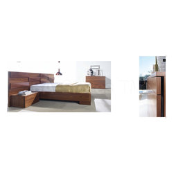 Bel 2.1 Nogal Bedroom Set - Bedroom Furniture Sets