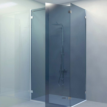 1 fixe – 1 porte glace glace 90° – 1 retour – 1 raidisseur parallèle carré ou r