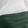 Dark Green Fleece Blanket Twin/Twin Xl 60X96