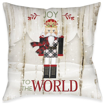 Nutcracker Christmas Joy Indoor Pillow, 18"x18"