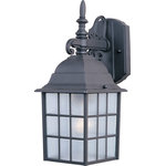 Maxim Lighting - Maxim Lighting 1051BK North Church - One Light Outdoor Wall Mount - Shade Included: Yes  Dimable: Yes  Warranty: 1-Year  Color Temperature(Kelvin):   Rated Life: 2500North Church One Light Outdoor Wall Mount Black Clear Glass *UL: Suitable for wet locations*Energy Star Qualified: n/a  *ADA Certified: n/a  *Number of Lights: Lamp: 1-*Wattage:100w Medium Base bulb(s) *Bulb Included:No *Bulb Type:Medium Base *Finish Type:Black