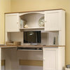 Sauder Harbor View Hutch in Antiqued White