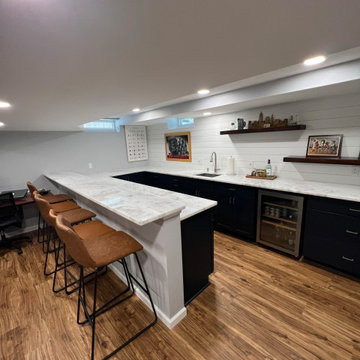 Basement Remodel With Wet Bar