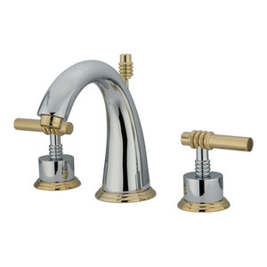 Kingston Brass KB962PL Widespread Lavatory Faucet Polished Brass