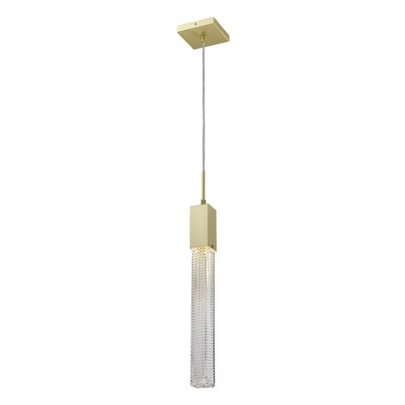 Boa 1 Light Pendant in Brushed Brass