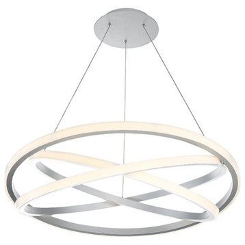 Modern Forms Veloce 38" Contemporary Chandelier in Titanium