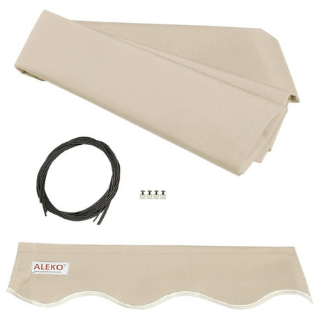 Awning Fabric for Retractable Awning, Ivory, 16'x10'