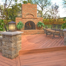 outdoor fire place