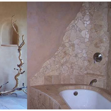 Tile projects with earthen touches