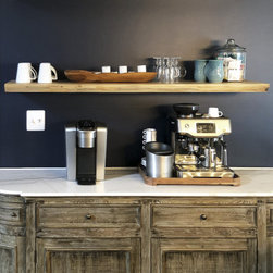 Black Walnut Live Edge Floating Shelf (floating bracket included) - Shelving