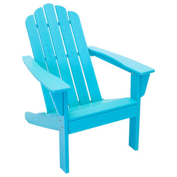 Marina Outdoor Patio Adirondack Chair, Aruba Blue