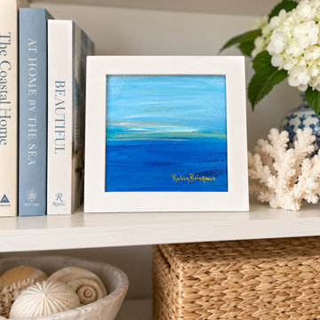 How to style original, original coastal mini paintings