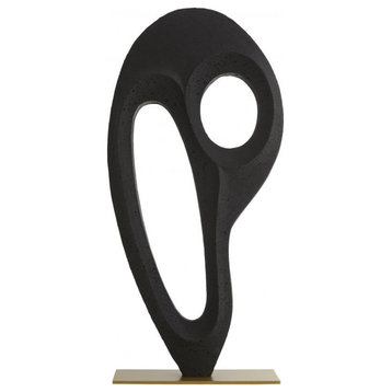Kenly Sculpture, Charcoal, Ricestone, Oval, 23"H (9122 3MRK5)