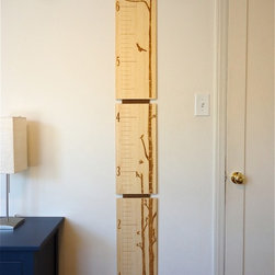Children's Bamboo Growth Chart - Birch Trees with Custom Engraved Name - Growth Charts
