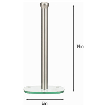 Jiallo Paper Towel Holder with heavy glass base
