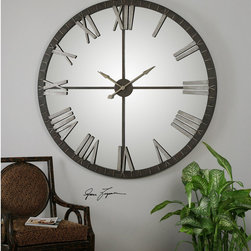 Uttermost Amelie Large Bronze Wall Clock - Products