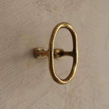 Solid brass hook, solid brass coat hanger , unique brass towel hanger