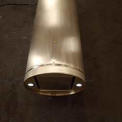 Brass Range Hood - Cylinder Olivia - Range Hoods And Vents