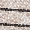Ox Bay Handwoven Tan/Black Stripe Jute Cotton Blend Pillow Cover, 20"x20"