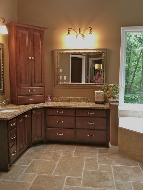 Corner Double Vanity | Houzz