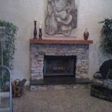 Fireplaces and Interior Stone Veneer Projects
