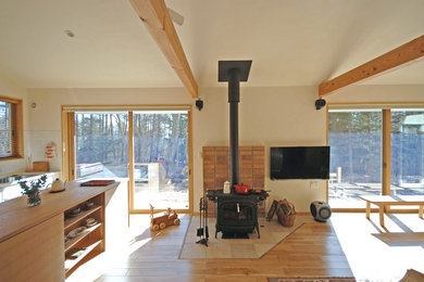 東京23区にある北欧スタイルのおしゃれなリビングの写真