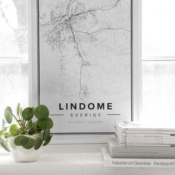 Map poster of Lindome - Prints & affischer