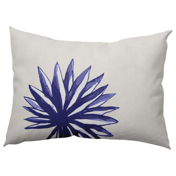 Spiky Flower Decorative Throw Pillow, Purple, 14"x20"