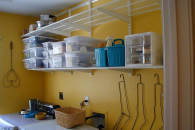 Elegant laundry room photo in Houston