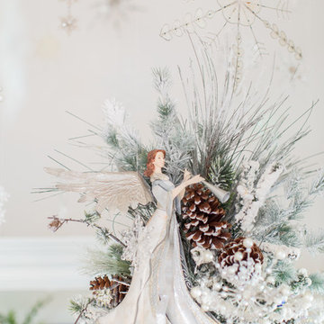 Designers, White and Blue Christmas Tree
