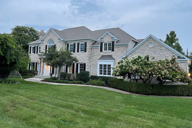 Example of an exterior home design in New York