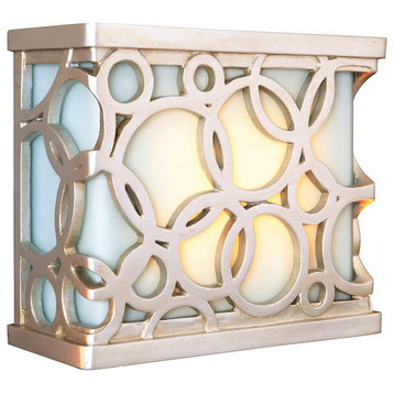 Craftmade Hand-Carved Circular Lighted LED Chime, Satin Nickel